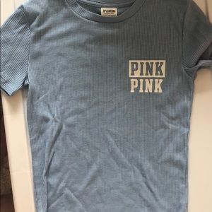 light blue pink by victoria’s secret top